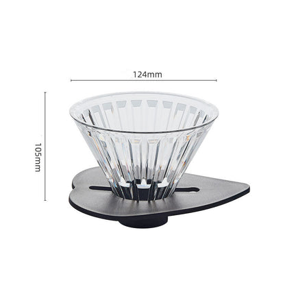 Hand Brewed Coffee Rack Outdoor Coffee Filter Cup Support Solid Wood Base Coffee Machine Appliance Set Aluminum Alloy Hand Brewed Rack