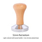 51/53/58mm Coffee Press Powder Hammer Solid Wood Handle Stainless Steel Filling Hammer Italian Coffee Machine Appliance