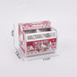 Miniature Refrigerator for Kids' Pretend Play, Horizontal Fridge Simulation Appliance with Light-Up Feature, Dollhouse Accessory Customization