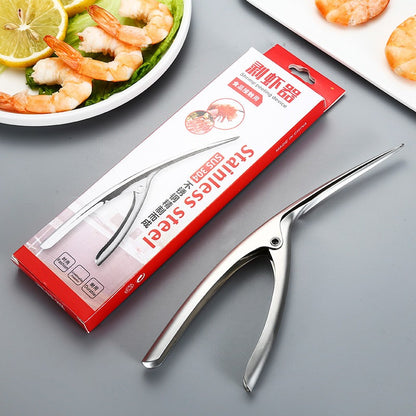 304 Stainless Steel Shrimp Peeler Practical Shrimp Peeling Pliers Shrimp Peeler Skin Shrimp Crawfish Kitchen Gadget