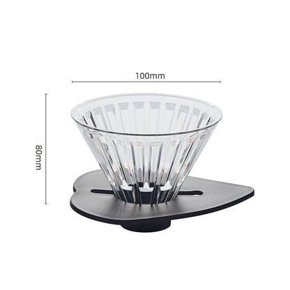 Hand Brewed Coffee Rack Outdoor Coffee Filter Cup Support Solid Wood Base Coffee Machine Appliance Set Aluminum Alloy Hand Brewed Rack