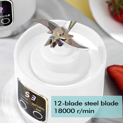 Portable USB Rechargeable Juicer Cup Electric Mixer Blender Smoothie Maker 450ml