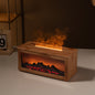 New Flame Aromatherapy Machine Colorful Essential Oil Diffuser Home Large Fog Volume Flame Humidifier 3D Flame Fireplace Machine